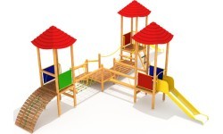 Wooden Kids Playground Model 0506A