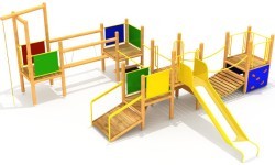 Wooden Kids Playground Model 0504B