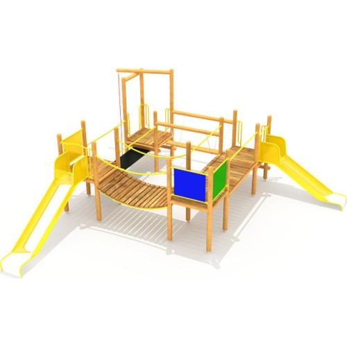 Деревянная детская игровая площадка, модель 0502F