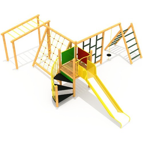 Wooden Kids Playground Model 6-B