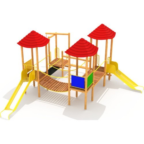 Wooden Kids Playground Model 0502E