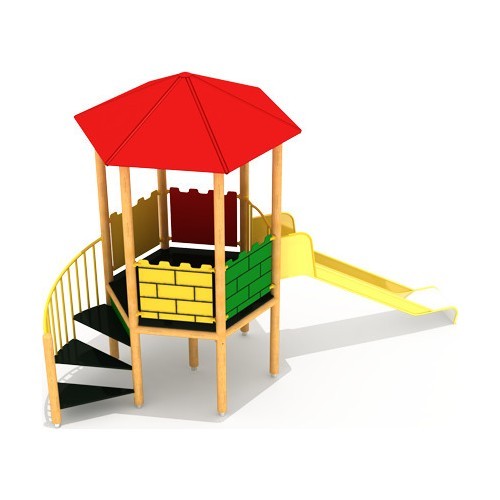 Medinė vaikų žaidimų aikštelė modelis SB-0400