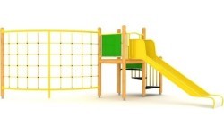 Medinė vaikų žaidimų aikštelė, modelis 7-B