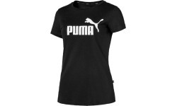 Puma Ess Logo Tee Cott Black Women's T-Shirt 851787 01