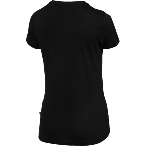 Puma Ess Logo Tee Cott Black Women's T-Shirt 851787 01