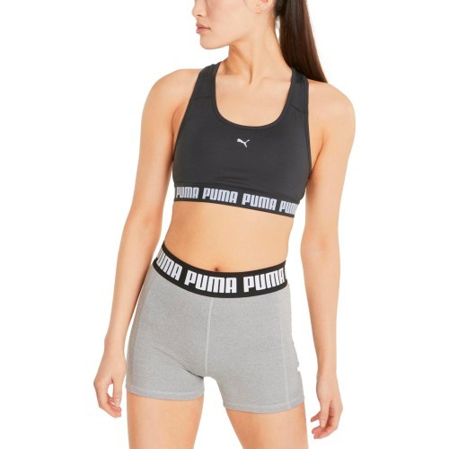 Спортивный бюстгальтер женский Puma Mid Impact Strong, чёрный 521599 01