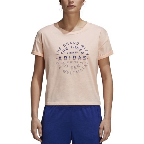 Adidas Palaidinė Emblem Tee Haze Coral DJ1604