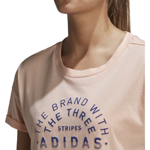 Adidas Blouse Emblem Tee Haze Coral DJ1604