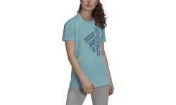 Adidas W Vrtcl Zbr G Women's Tee Blue GS4155