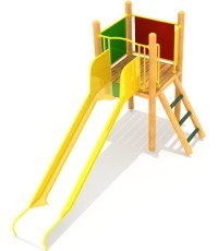 Medinė vaikų žaidimų aikštelė modelis 8-B