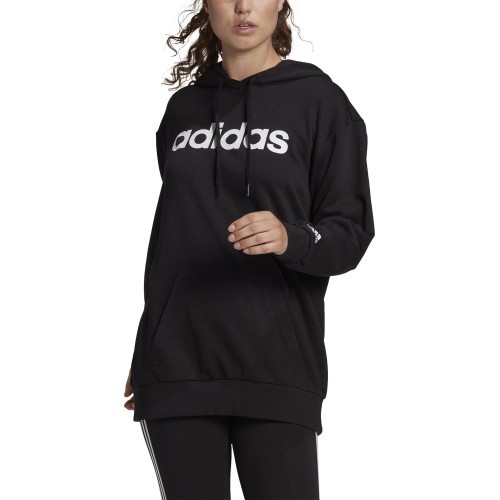 Женская толстовка Adidas W Lin Ov Hoodie Black GL0765