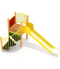 Medinė vaikų žaidimų aikštelė modelis 9-B