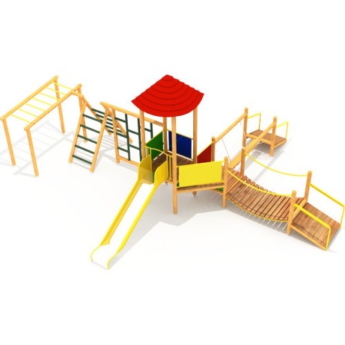 Wooden Kids Playground Model E