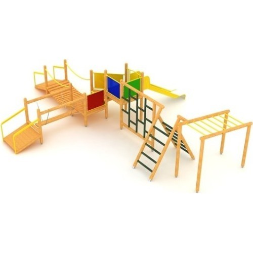 Деревянная детская игровая площадка Model F