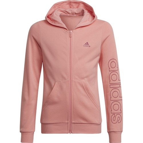 Adidas Džemperis Mergaitėms G Lin Fz Hoodie Pink HE1968