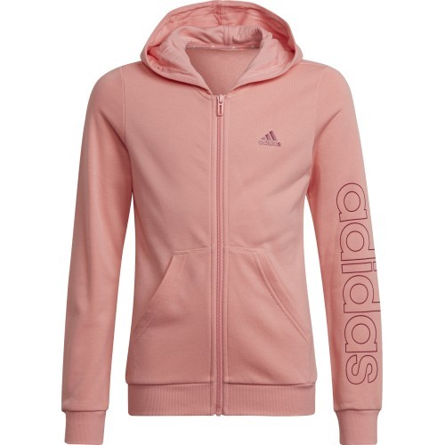 Толстовка для девочек Adidas G Lin Fz Hoodie Pink HE1968
