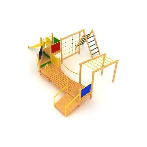 Wooden Kids Playground Model 3-F