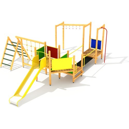 Деревянная детская игровая площадка Model 2-D