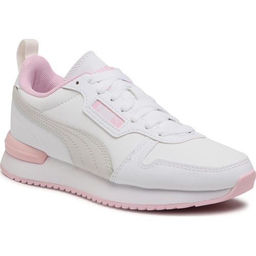 Кроссовки подростковые Puma R78 SL Jr White Pink 374428 04