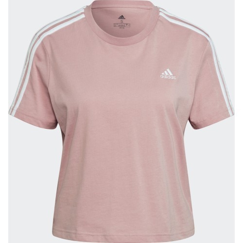 Adidas Palaidinė Moterims W 3s Crop Tee Pink HF7245
