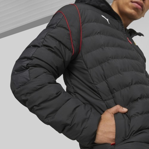 Мужская куртка Puma Ferrari Race MT7 Ecolite чёрная 620934 01