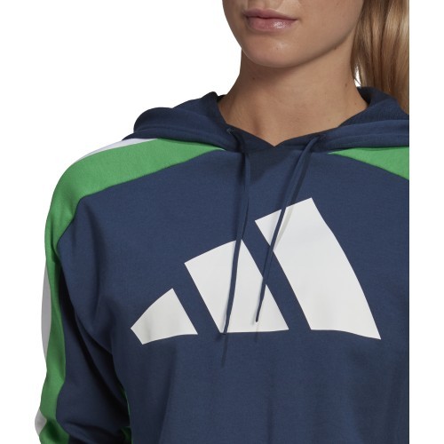 Женский спортивный костюм Adidas W TS Big Logo, синий GL9480