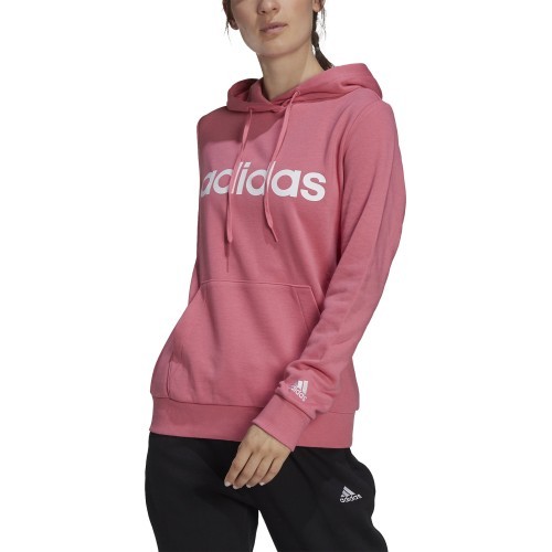 Женский свитшот Adidas W Lin FT Hood розовый H07801
