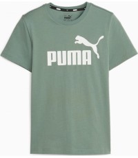 Puma Marškinėliai Paaugliams Ess Logo Tee Green 586960 45