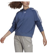 Женская толстовка с капюшоном Adidas W 3S синяя GL1461