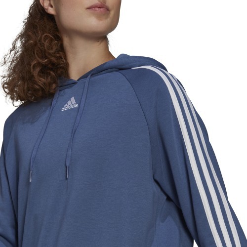 Женская толстовка с капюшоном Adidas W 3S синяя GL1461