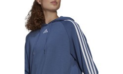 Женская толстовка с капюшоном Adidas W 3S синяя GL1461