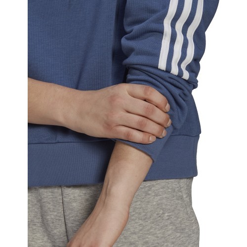 Женская толстовка с капюшоном Adidas W 3S синяя GL1461
