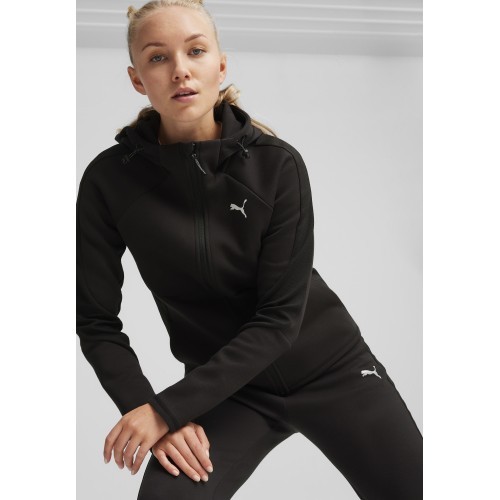 Женская толстовка Puma Evostripe FZ с капюшоном черная 677878 01