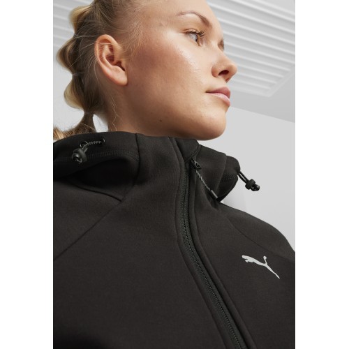 Женская толстовка Puma Evostripe FZ с капюшоном черная 677878 01