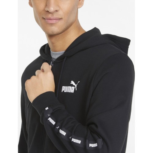 Puma Men's Sweatshirt Ess+ Tape Full-Zip Black 848768 01