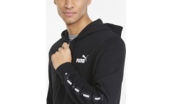 Puma Men's Sweatshirt Ess+ Tape Full-Zip Black 848768 01