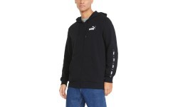 Мужской свитшот Puma Ess+ Tape Full-Zip Black 848768 01