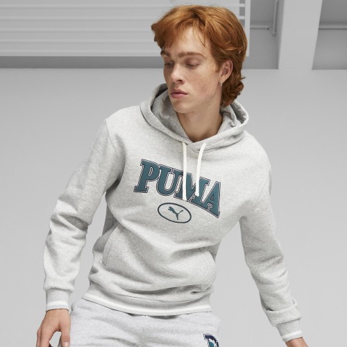 Мужская толстовка Puma Squad Hoodie Fl Grey 676017 04