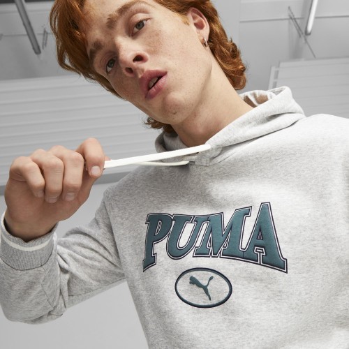 Мужская толстовка Puma Squad Hoodie Fl Grey 676017 04