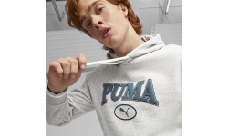 Puma Squad Hoodie Men's Sweatshirt Fl Grey 676017 04