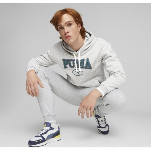 Puma Squad Hoodie Men's Sweatshirt Fl Grey 676017 04