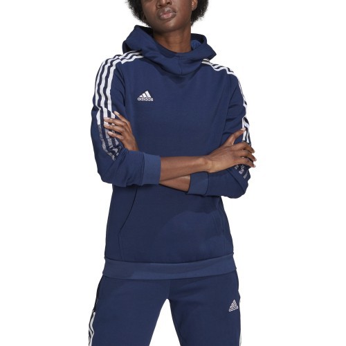 Женская толстовка с капюшоном Adidas Tiro21, тёмно-синяя GK9678