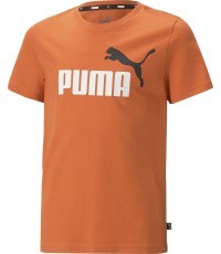 Puma Ess+ 2 Col Logo Tee Junior T-shirt Orange 586985 95