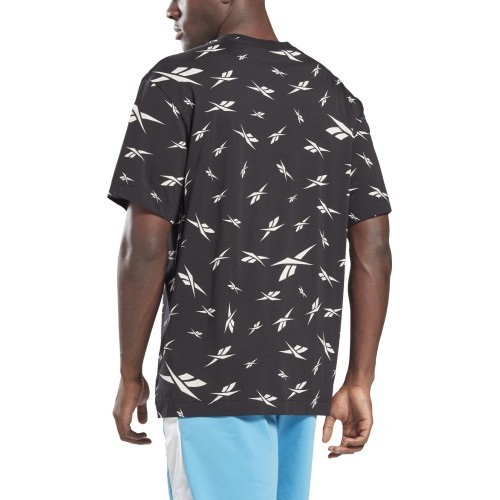 Мужская футболка Reebok Te Aop Vector Tee Black GL3142