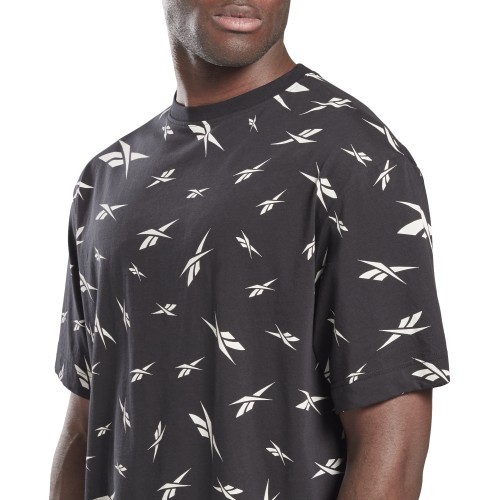 Reebok Marškinėliai Vyrams Te Aop Vector Tee Black GL3142