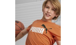 Puma Ess+ 2 Col Logo Tee Junior T-shirt Orange 586985 95