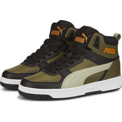 Puma Rebound Joy Blocked Jr Green junior shoes 388447 02