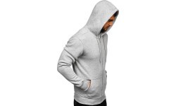 J.Style Men's Fleece Sweatshirt Grey 68B2008-2