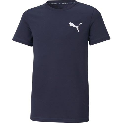 Puma Active Small Logo Navy Teen T-Shirt 586980 06