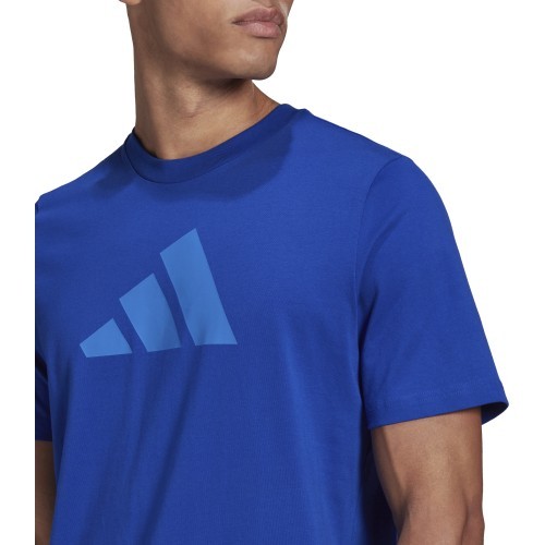 Мужская футболка Adidas M Fi 3Bar Tee Blue HE2223